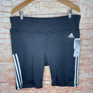 Adidas | 3-Stripe Black Thigh Length Cycle Bike Shorts